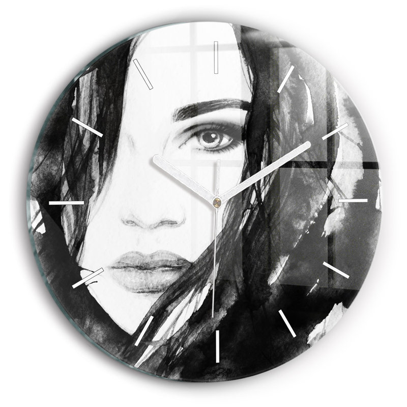 Glass Wall Clock