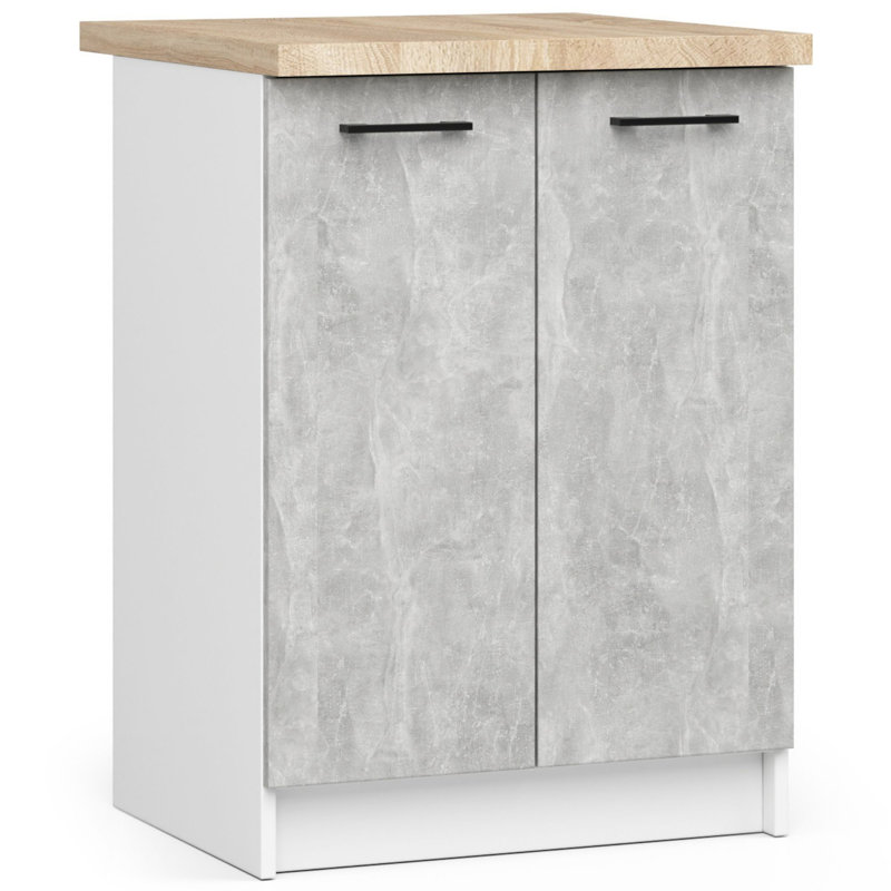 Oliwia Kitchen Base Unit, 85cm H x 60cm W x 46cm D