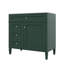Meuble-lavabo de 36 pouces avec lavabo supérieur, armoire de rangement contemporaine, 2 tiroirs et tiroir basculant-1947659280