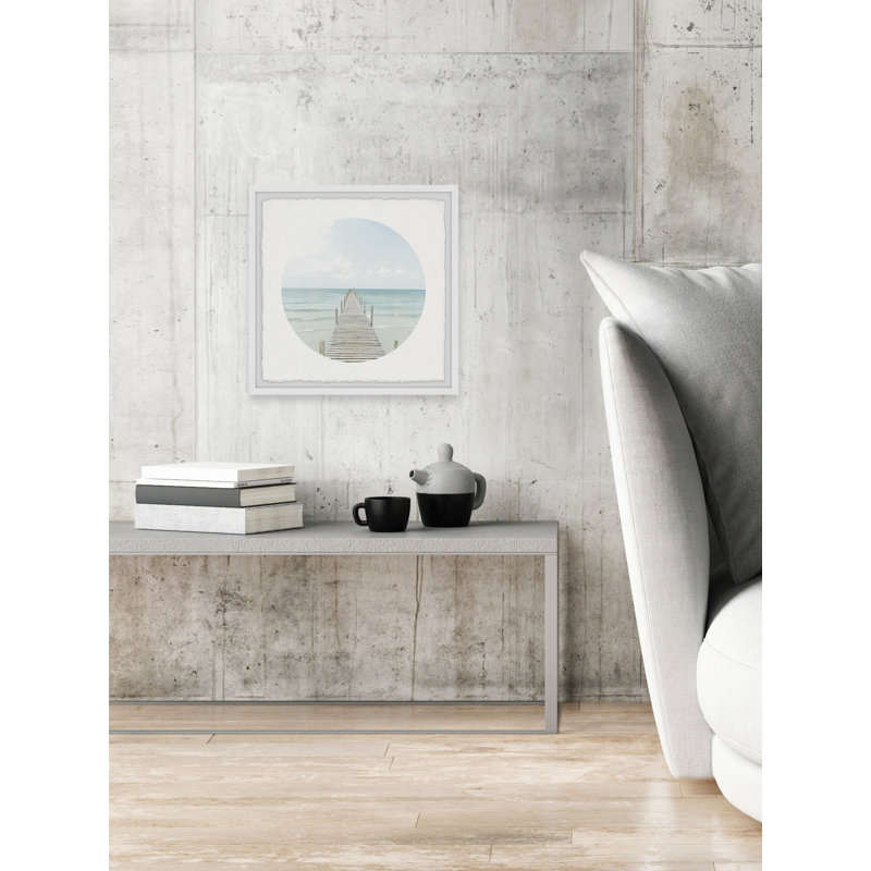 'Path to Sea' - Picture Frame Photograph Print on Paper, 30cm H x 30cm W x 3.81cm D
