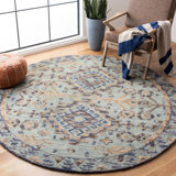 Deyoung Hand Tufted Wool Southwestern Rug