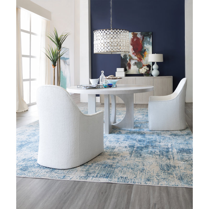 Signature Designs Misty Gray Apostrophe Round Dining Table