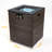 22" Propane Gas Fire Pit Table, 40000 BTU Square Steel Fire Pit With Beautiful Wicker Base