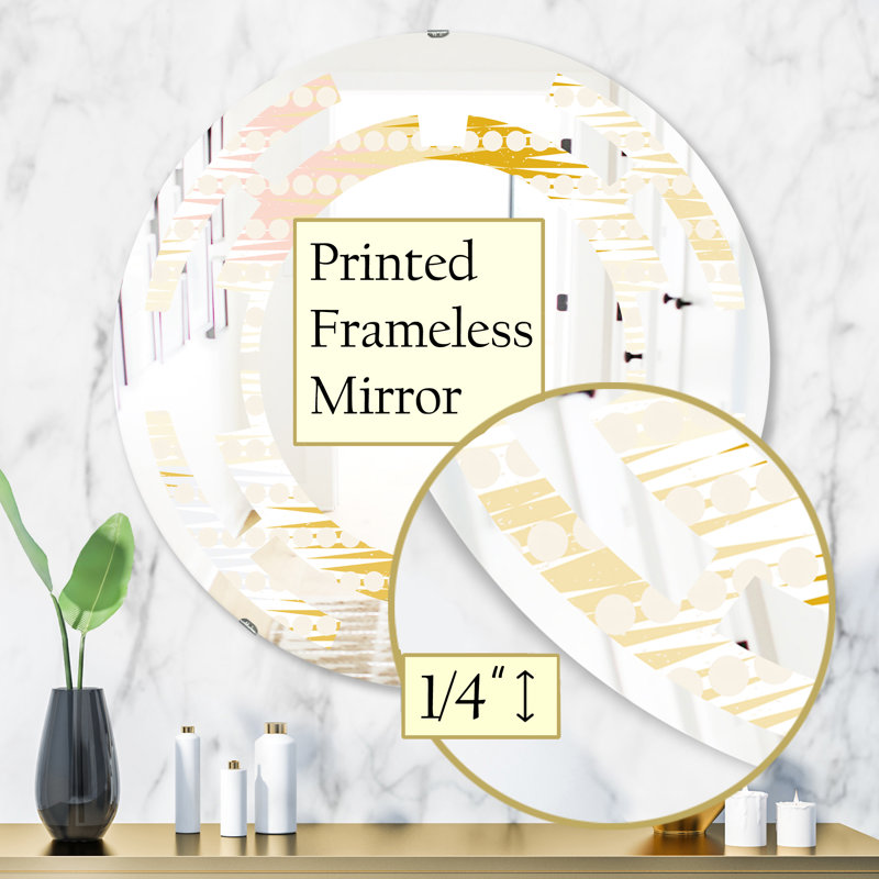 Miroir mural Wave, H 31,5 po x l po