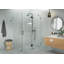 Halo 56 in. x 42 in. x 78 in. 90-degree Fully Frameless Glass Hinged Shower Enclosure-1320945451