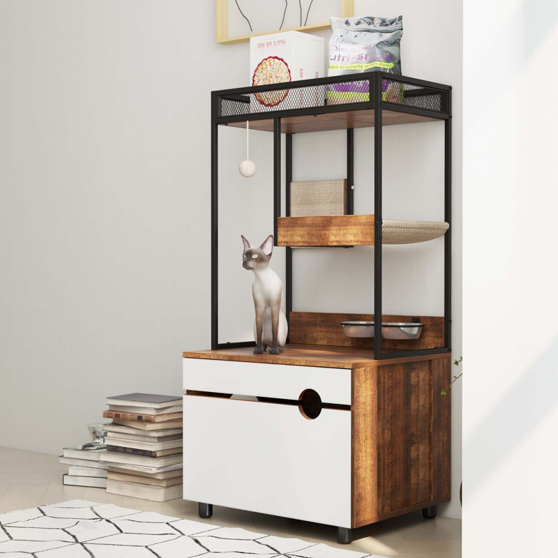 Particle Board Litter Box Enclosure