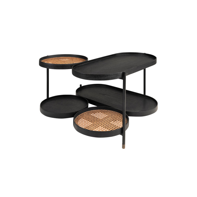 Table basse à quatre pieds avec rangement Amba