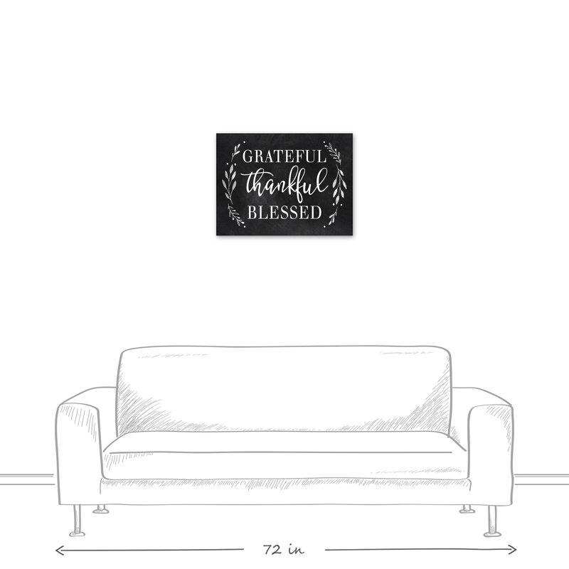 « apprécié heureusement béni », art textuel sur toile