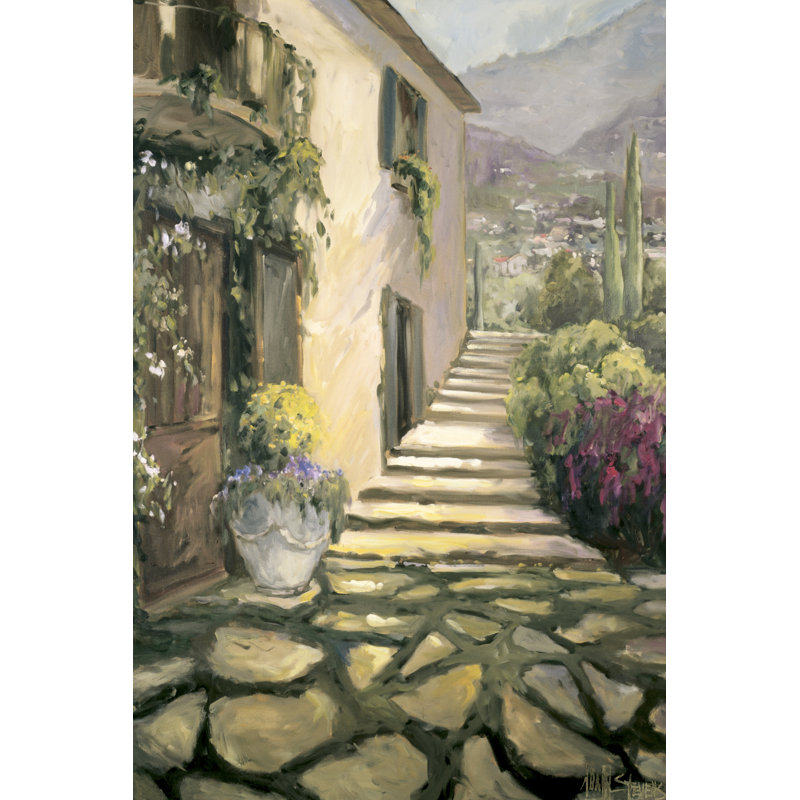 Italian Villa II by Allayn Stevens - Wrapped Canvas Painting, 46cm H x 30cm W x 3.8cm D