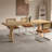 Burlywood Rectangular Solid Wood Dining Table-1156953671
