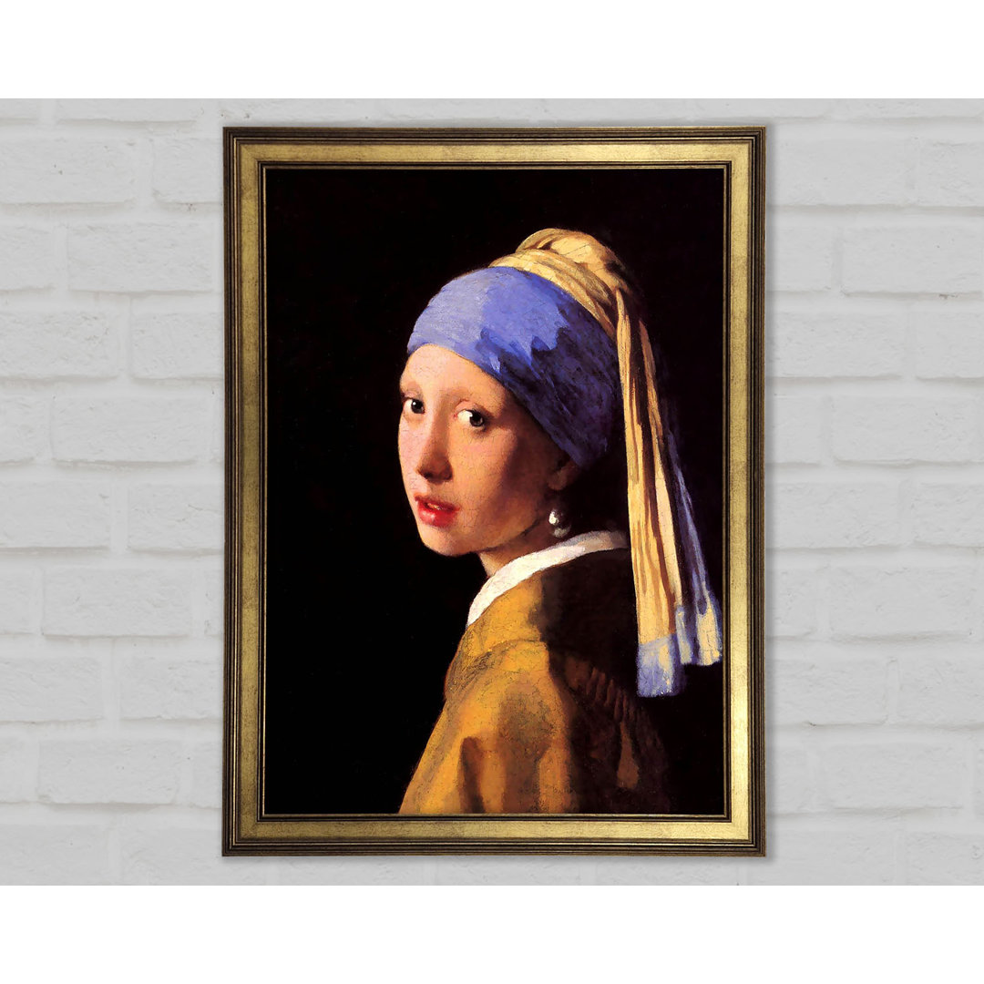 Vermeer Das Mädchen mit dem Perlenohrring - Einzelner Bilderrahmen Kunstdrucke