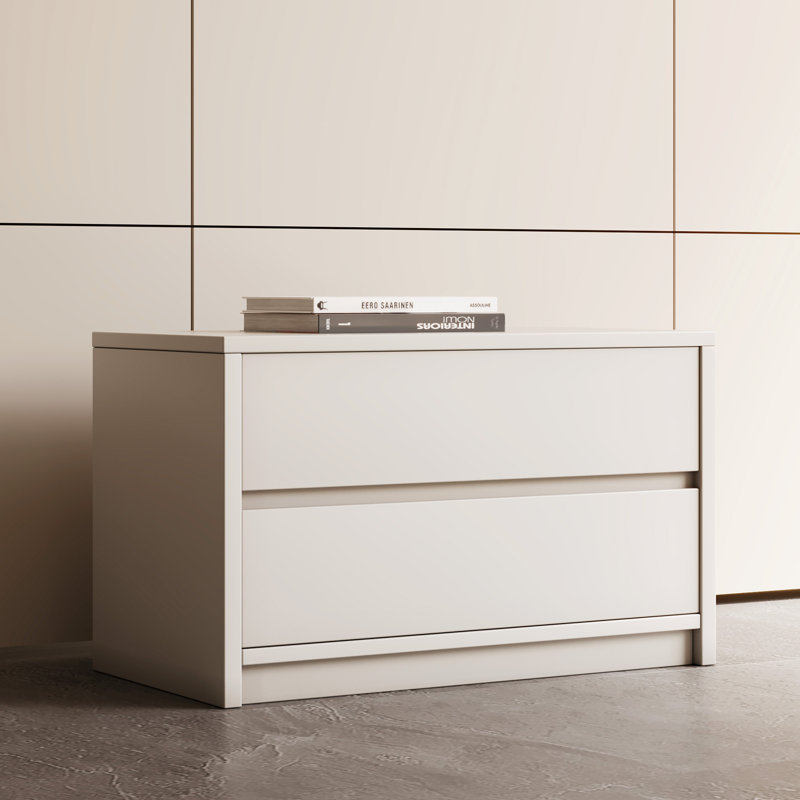 23.6in, Stackable 2 Drawer End Table,
