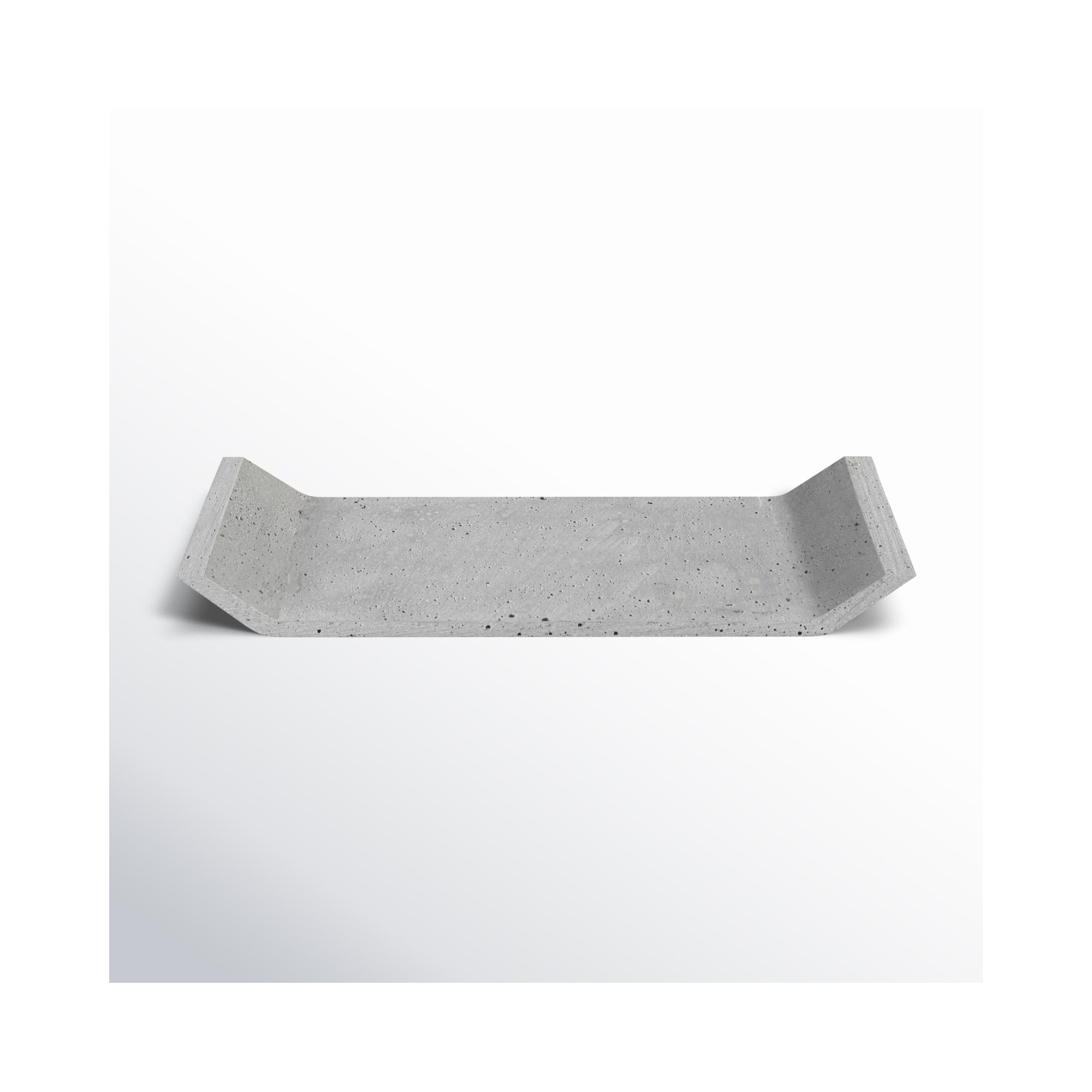 MOON Coffee Table Tray, Light Gray, 0.98" H x 11.81" W x 4.72" D