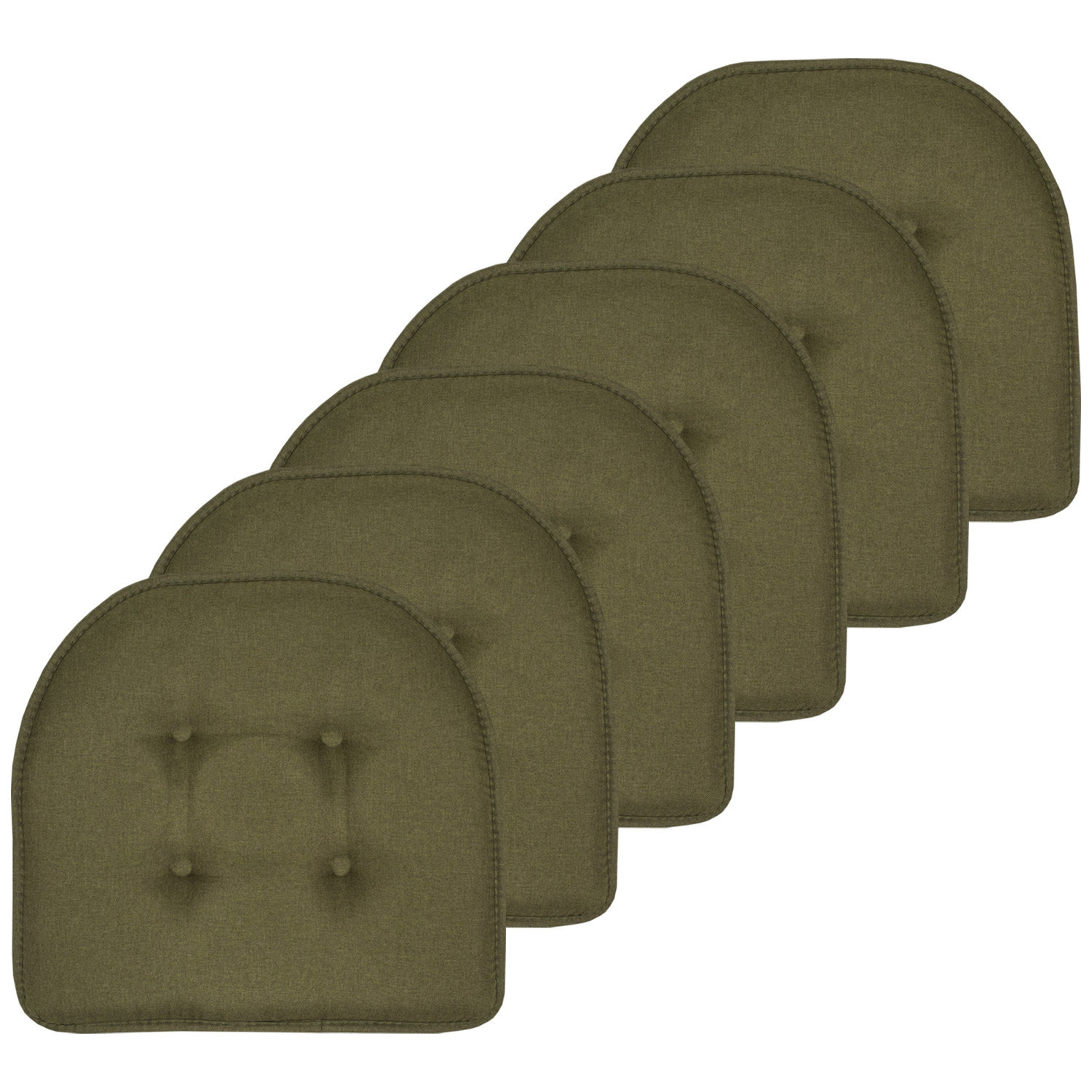 Ebern Designs Solid U-Shaped Non-Slip Indoor Chair Cushion & Reviews | Wayfair