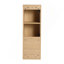 Armoire murale de salle de bain murale avec porte à fermeture douce et rangement ouvert pour organiser les articles de toilette