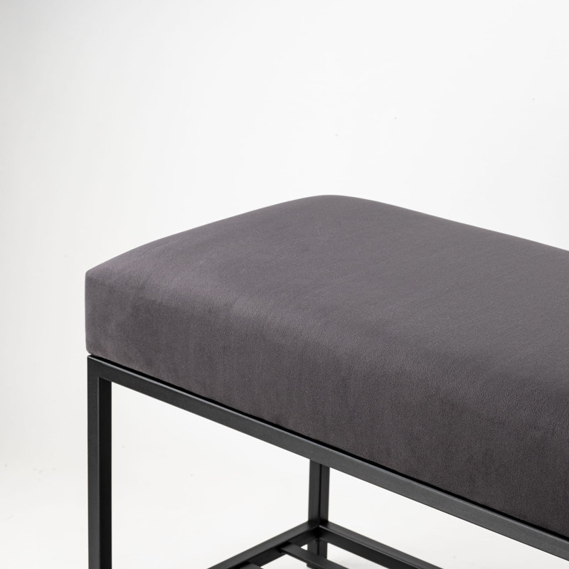 Eviemarie Velvet Upholstered Storage Bench, H50 x W45 x D40cm