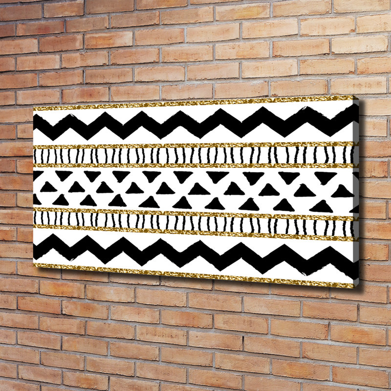 Ethnic Background - Wrapped Canvas Print