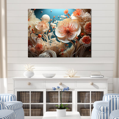 Floral Symphony - Décoration murale plage et océan