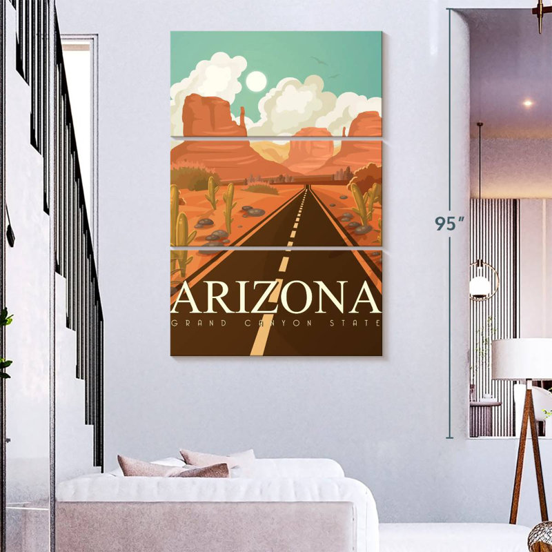Alvord, Arizona, Grand Canyon State, H 74 po x l 48 po