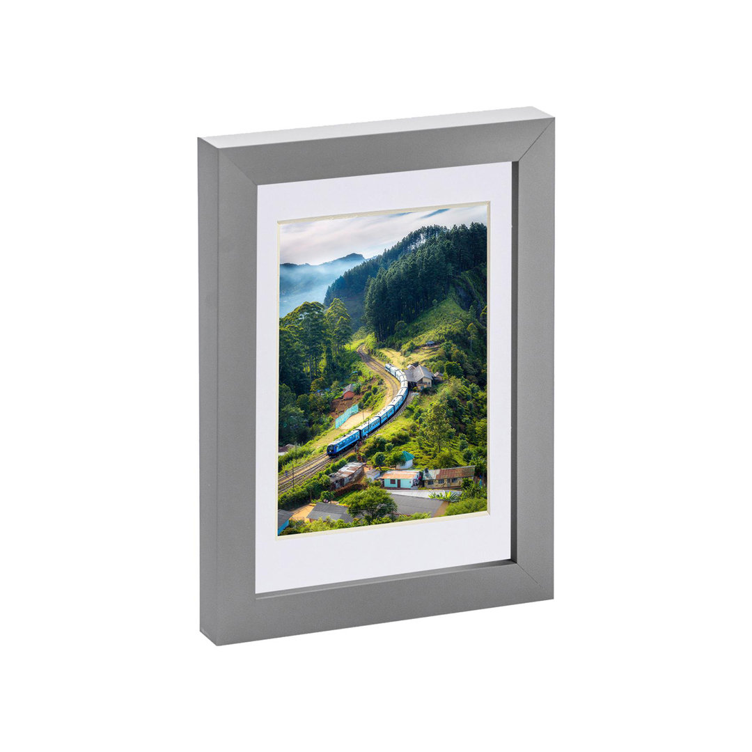 Photo Frame with 4" x 6" Mount - 5" x 7" - Black/Ivory