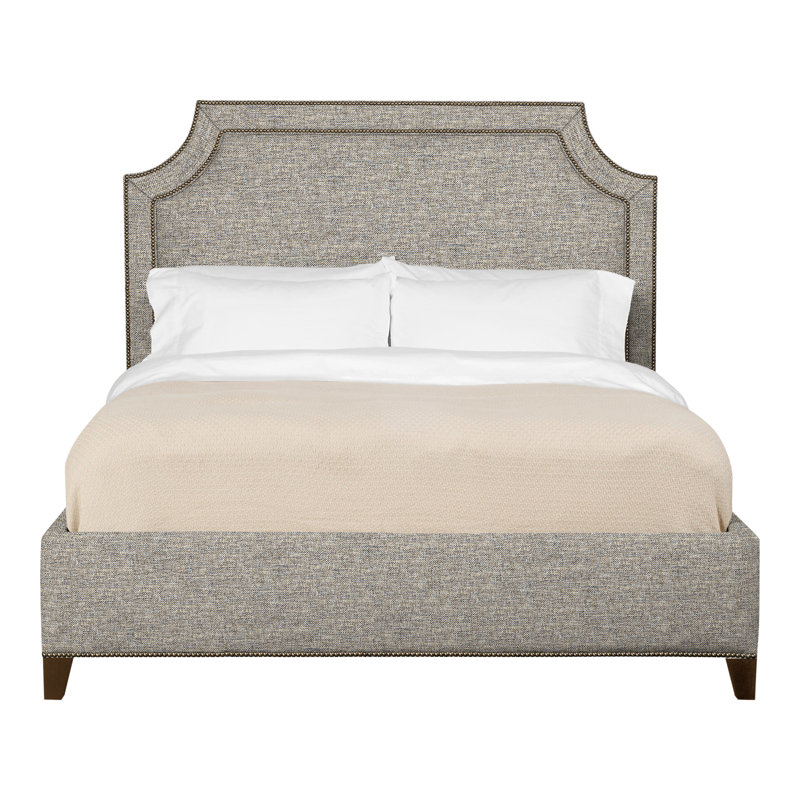 Audrey/Asher Solid Wood Bed, Impala Storm, Yes, Havana