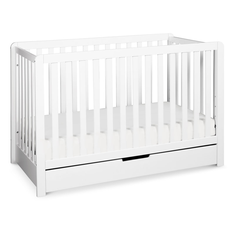Berceau convertible Colby 4 en 1, avec rangement, Blanc