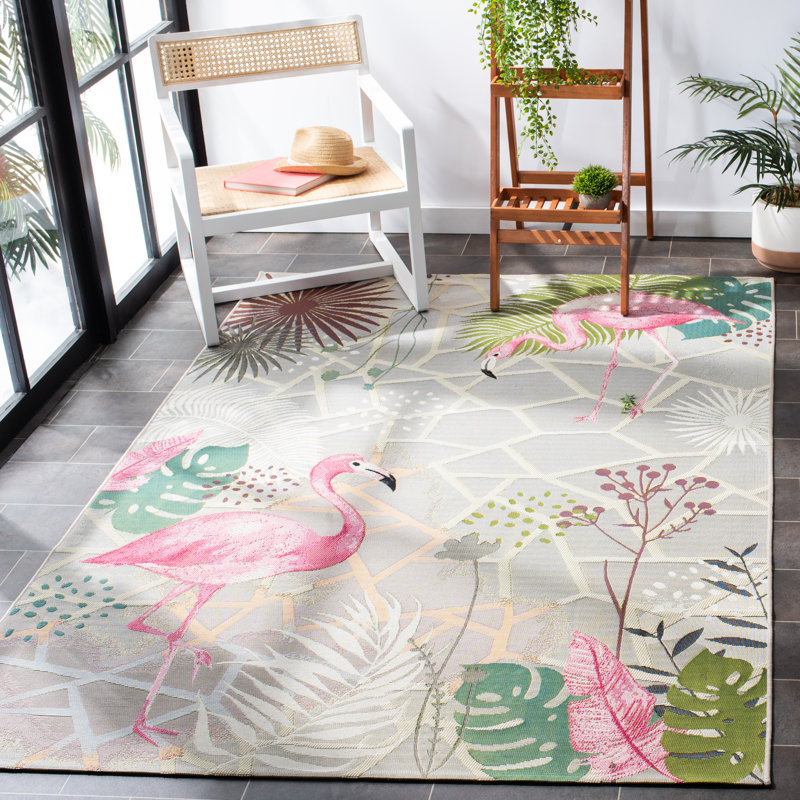 Izabella 500 Performance Geometric Indoor/Outdoor Area Rug, Rectangle 5'3" x 7'6"