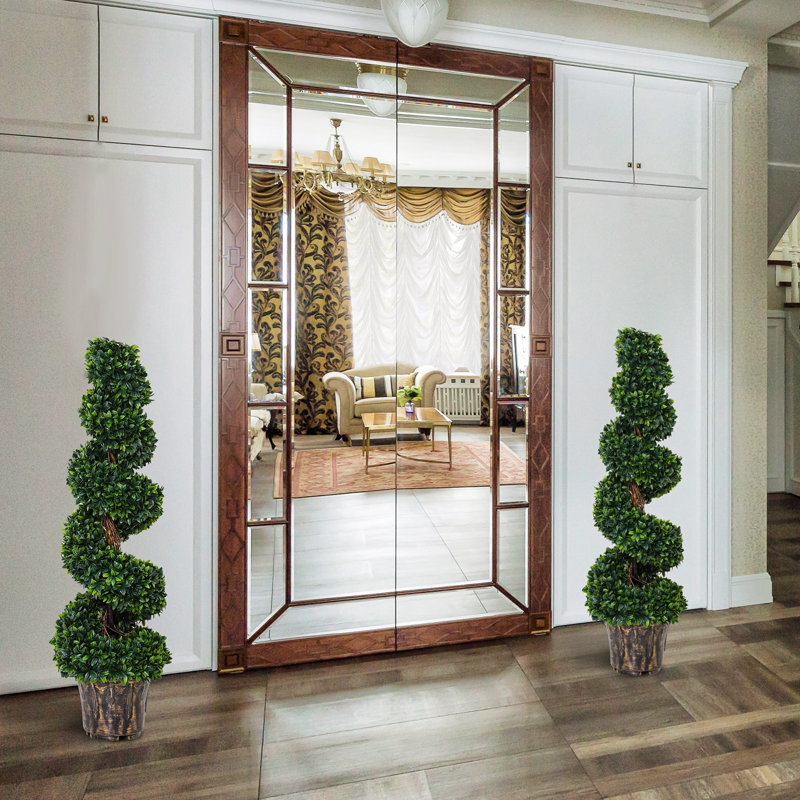 112cm Faux Boxwood Tree in Pot