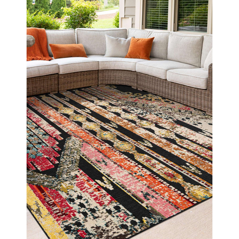 Wrought Studio Sebaa Marelda Indoor/Outdoor Area Rug, Square 7'10"