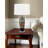 Bagliore 28" Tan and Brown Table Lamp with USB Port