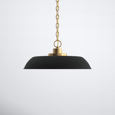 Eddy 1-Light Dimmable Steel Dome Pendant