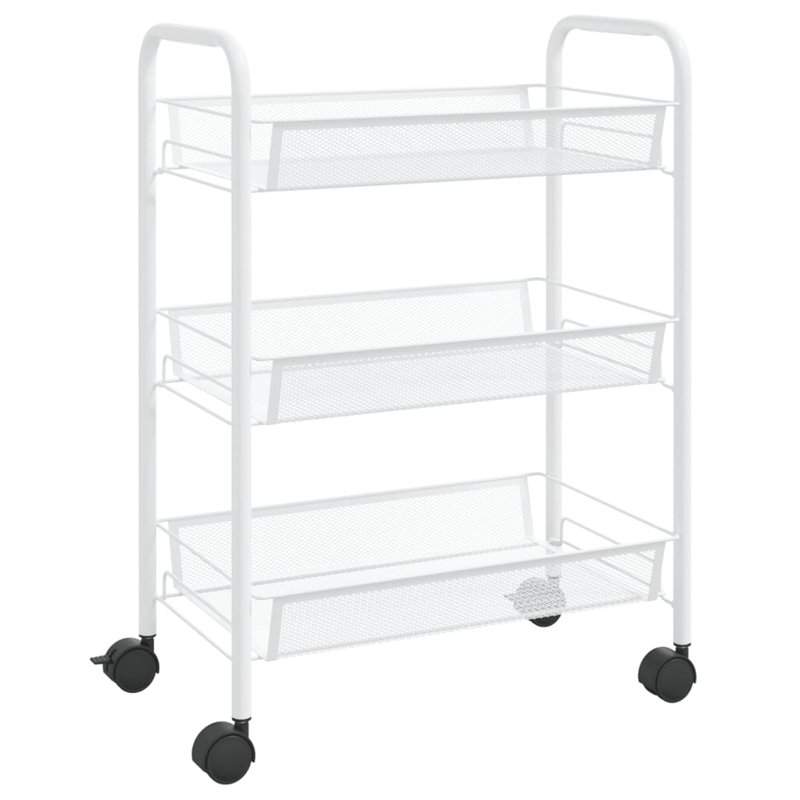 Petrella Kitchen Cart, White
