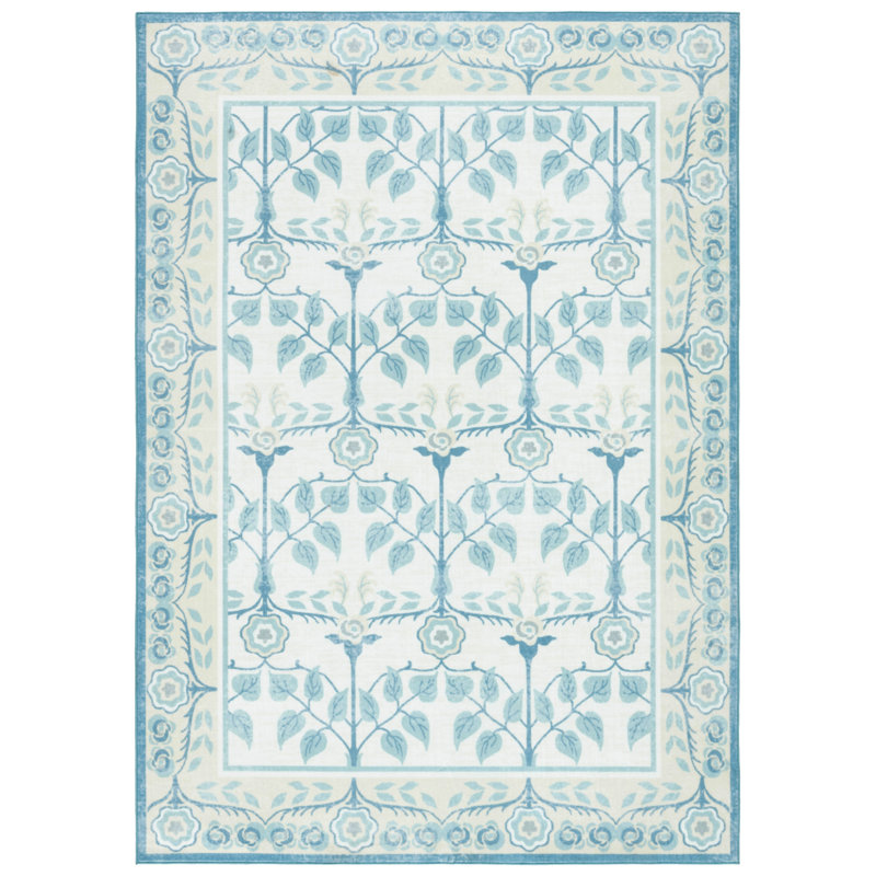 Tapis floral lavable à la machine MSRW 182 Performance, Rectangle de 5 pi x 8 pi