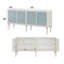 Console avec portes tactiles ouvertes