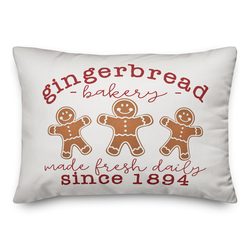  Housse de coussin Gingerbread Bakery, Polyester/ Bourre en polyester