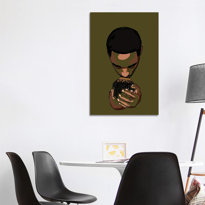 Daddy’s Baby II - Green by NoelleRx - Print on Canvas, Wrapped Canvas, 66.04 cm H x 45.72 cm W x 3.175 cm D