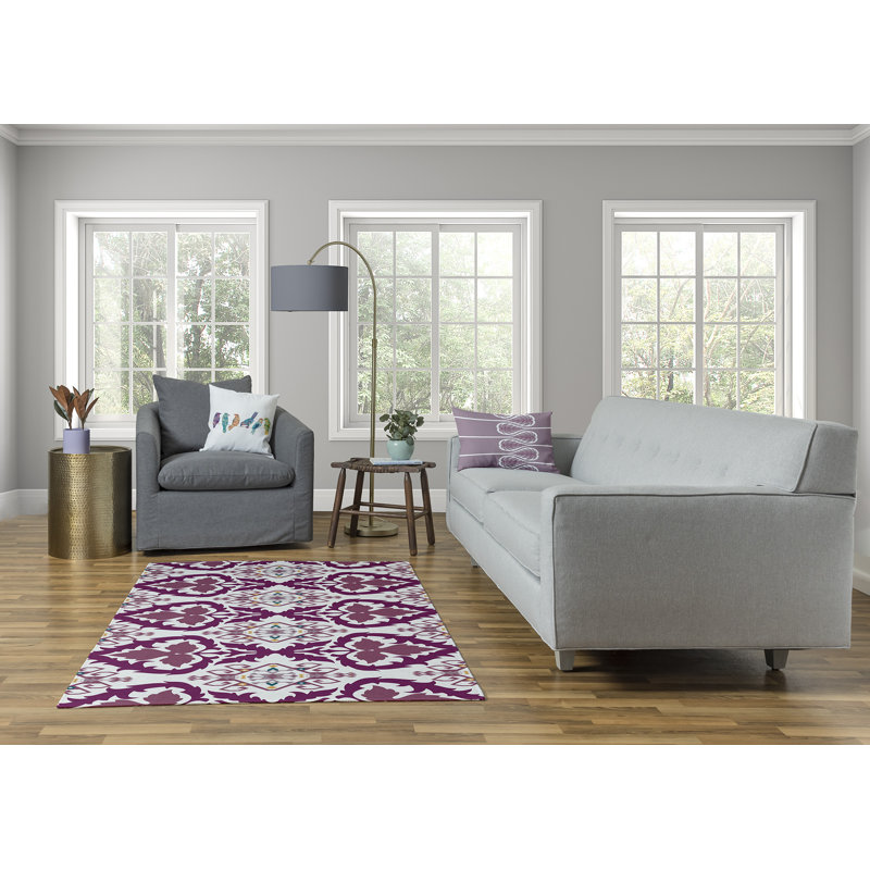 Chenille Ikat Indoor Rug, Rectangle 8' x 10'