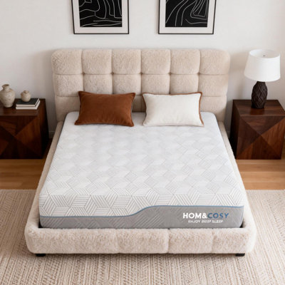 16 Inch Green Tea Medium Firm Gel Memory Foam Mattress , Bed Mattress In A Box Washable Cover