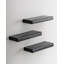 Ensemble de 3 tablettes murales flottantes noires