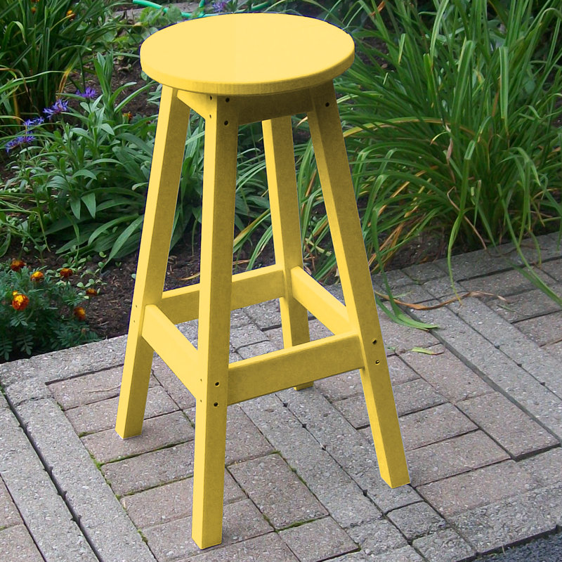 Tabouret de bar Nettie, Jaune citron