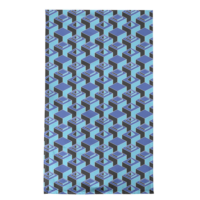 Patricia Geoffrey Tea Towel Kitchen Towel, Blue/Black/Purple, Cotton Twill