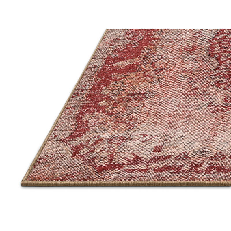 Tapis oriental en laine rouge Mamigon, Rectangle 6 pi x 9 pi