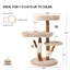 Arbre à chat unique en bois massif pour grands chats et MianeCoon-374704897
