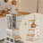 35.4''' Adjustable Kids Toddler Standing Tower With Anti-drop Bar, Anti-tip Kids Kitchen Step Stool-506028865