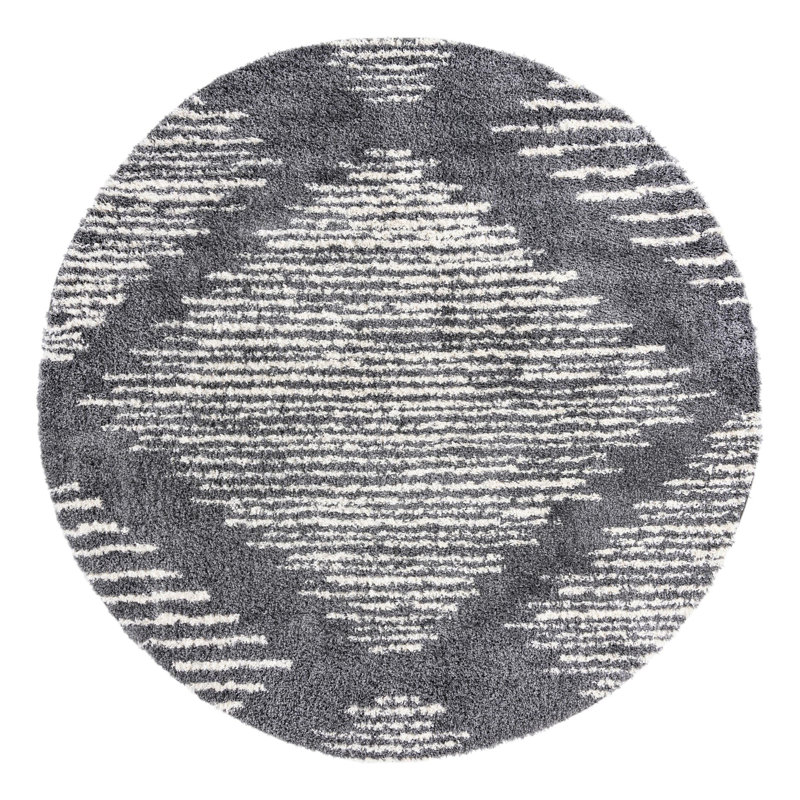 Irsad Geometric Indoor Rug, Round 10'