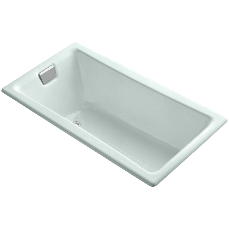 Tea-for-Two for Two 60" x 32" Drop-In Soaking Bathtub, Frost