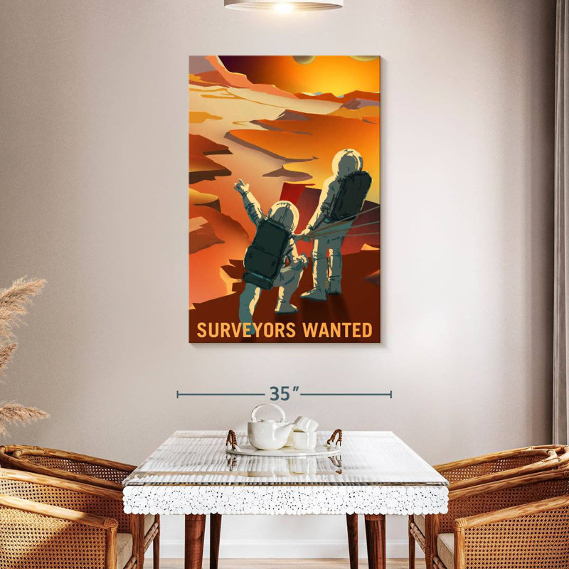 Oberle Mars Explorers Wanted Poster IV, 48" H x 32" W