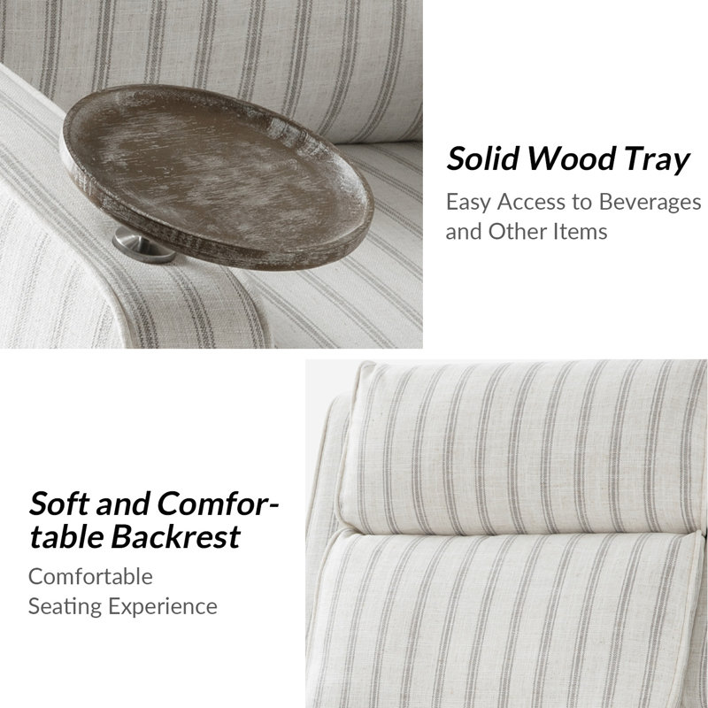 Ensemble de 2 fauteuils inclinables électriques Wright, Gris