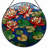 7.8"H Water Lily Stained Glass Window Panel-535290260