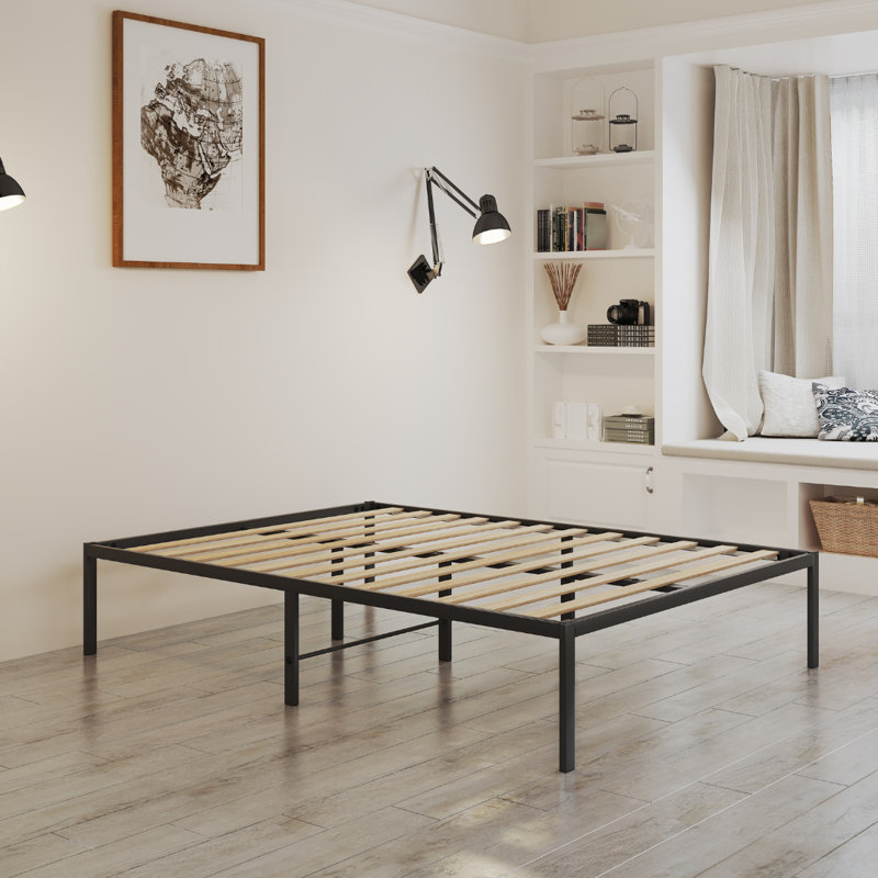 Premium Metal Platform Bed UK 3ft Single